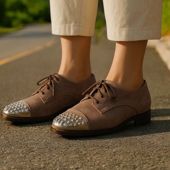 DOLLHOUSE SPIKE TOED OXFORDS. MULTIPLE SIZES - Picture 1 of 10